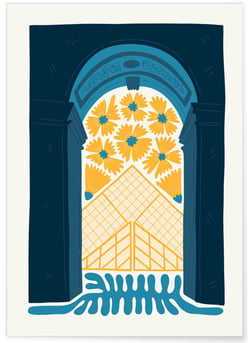 Affiche Paris 6 Le Louvre | A3 : 29,7x42cm