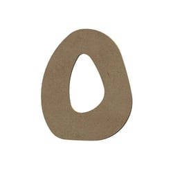 Lettre majuscule O en bois MDF à décorer - 15 cm