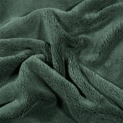 Tissu Doudou uni Vert épicéa