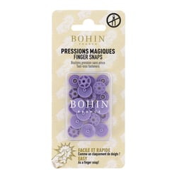 Pressions magiques - Boutons pression sans pince ø 13 mm - Mauve