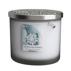 Bougie ellipse flocons givrés