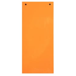 Paquet 100 fiches intercalaires horizontales unies perforées - 105x240mm - Orange - x 12 - Exacompta