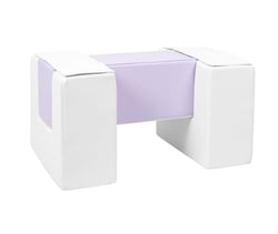 3 blocs en mousse blanc lilas - Velinda