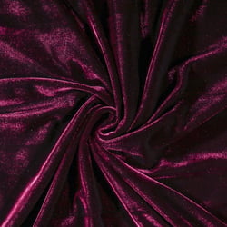 Tissu Velours jersey épais Prune