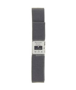 Biais de jersey en coton uni 1,5m x 20mm - Passion Rubans Gris