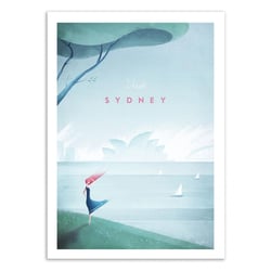 Affiche 30x40 cm - Visit Sydney - Henry Rivers