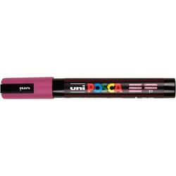 Lot de 6 marqueurs peinture pointe conique moyenne - POSCA - Framboise - PC5M