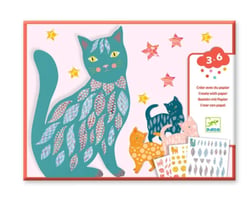 Creer avec du papier - Les chats d Elodie - Djeco