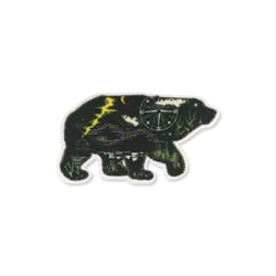 Lot de 3 écussons thermocollants lurex ours 4x8cm