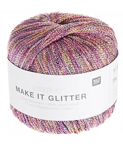 Pelote à tricoter Creative Make It Glitter - Rico Design 1 Multicolore