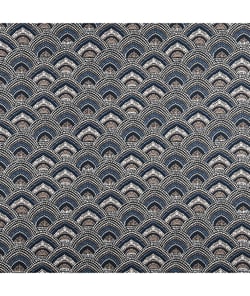 Tissu coton menara de 150 cm de largeur Bleu vendu par 50 cm