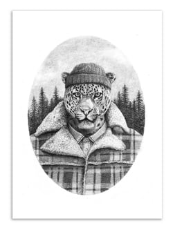 Affiche 30 x 40 cm - Lumberjack - Mike Koubou