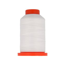 Bobine fil mousse polyester 1000m fabriqué en France pour surjeteuse Blanc