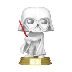 Star Wars: Mandalorian & Grogu - Figurine POP! Dark Vador Blanc 9 cm - Funko