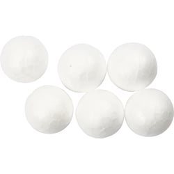 Boules en polystyrène, d 1,5 cm, blanc, 200 pièces/ 1 Pq.