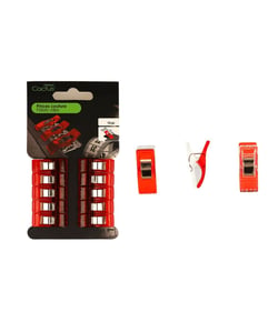 Lot de 10 pinces patchwork et couture 25mm rouge