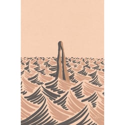 Tableau sur toile illustration champs motifs 65x97 cm