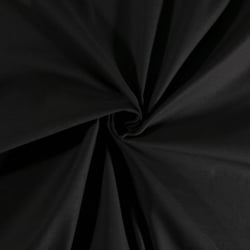 Tissu Coton Satiné extensible Noir