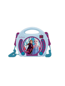 Lecteur CD portable avec 2 microphones Reine des Neiges