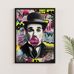 Poster d'art portrait expressionniste — Le Reflet de l'Âme — Décoration murale — Calbarracin — 70 x 50 cm