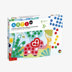 Atelier gommettes animaux exotiques Oxybul