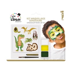 Kit maquillage - dinosaure - 3 couleurs : Vert, Jaune, Blanc