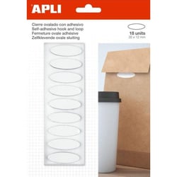 Apli Agipa - Scratch Ovale adhésif Blanc 35 x 12mm 18  pièces