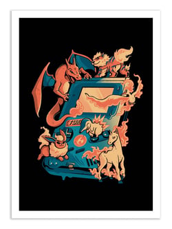 Affiche 30 x 40 cm - Fire game - EduEly