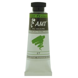 Peinture à l'huile fine en tube vert feuille 45ml - Amt