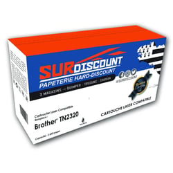 TN 2320 BROTHER toner compatible 2600 pages noir