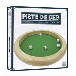 Piste de des en bois - 5 des - Wilson Jeux