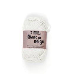 Fil de coton Amigurumi Blanc en neige