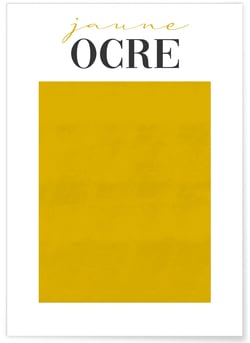 Affiche Jaune Ocre | A3 : 29,7x42cm