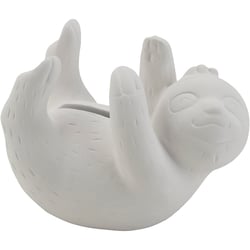 Tirelire, Paresseux, dim. 11x6x5 cm, 6 pièces/ 1 Pq.
