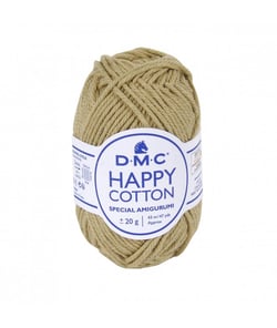 Pelote de 20Gr - coton spécial Amigurumi HAPPY COTTON - PPSC - Oeko Tex- Dmc 772 Marron