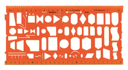Organigraphe - MINERVA - Orange Transparent - Lot de 10 - Matière Biosourcée