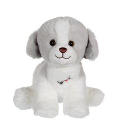 Peluche - Peluche Dogz & kats sonores 18 cm - chien gris