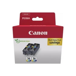 Pack de 2 cartouches d'encre couleur - CANON - CLI-36 CL - Jet d'encre - 12 ml