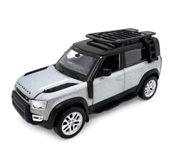 Land Rover Defender 110 miniature 1:43 argent 2en1