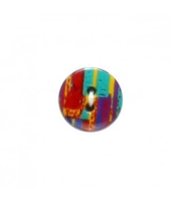 Carte de 3 boutons classique multicolore 13mm - Distrifil Multicolore