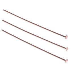 Clou / Tige à oeillet Or rose Ø 0,6 mm x 35mm 15 pièces