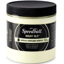 Encre acrylique blanche phosphorescente night glo pour sérigraphie - Speedball