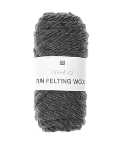 Laine à feutrer créative CREATIVE FUN FELTING WOOL - Rico design 09 Anthracite