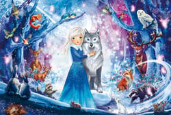 Puzzle 100 pièces - La Princesse dans la Forêt d'Hiver - Schmidt Spiele