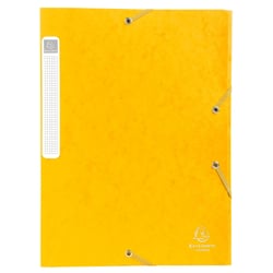 Boite de classement Cartobox Dos 25mm Carte lustrée - A4 - Jaune - x 25 - Exacompta