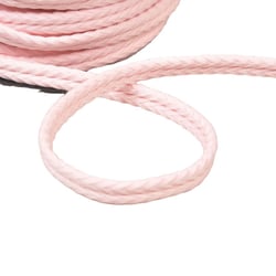 Double cordon chevrons 10mm rose clair au mètre