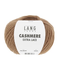 Pelote CASHMERE EXTRA LACE exceptionnelle à tricoter - 25gr- Lang Yarns : Une laine d’exception, douce et luxueuse 0039 Marron