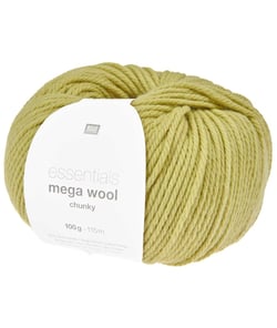 Laine à tricoter Essentials Mega Wool Chunky - Rico Design 35 Citron Vert