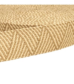 Bobine 15m sangle aspect naturel bicolore extensible 50mm ecru