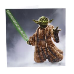 Kit carte broderie diamant Star Wars Yoda 18 cm